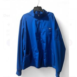 Cherokee Men's uniform Bold Blue Workwear scrubs.